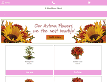Tablet Screenshot of bluemoonfloral.net